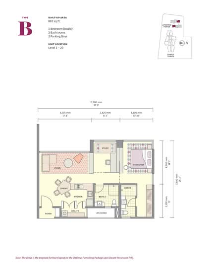 Uptown Residences - Floor Plan - iProperty.com.my