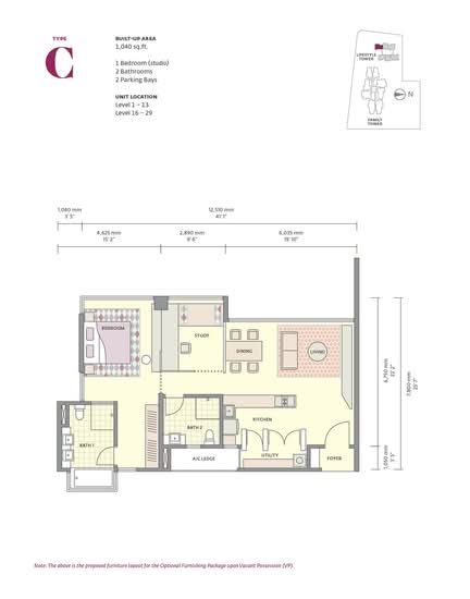 Uptown Residences - Floor Plan - iProperty.com.my