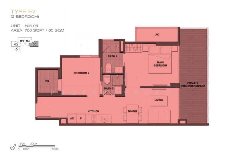 Forte Suites, 88 Mergui Road, Farrer Park / Serangoon Rd, 2 Bedrooms, 700 sqft, Condominium For Sale, by Cedric Chan, 500279336 - 2D - PropertyGuru.com.sg