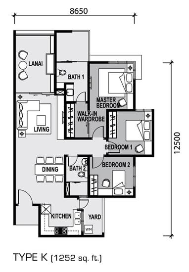 Zen Residence @ Asplenium Condominium - Floor Plan - iProperty.com.my