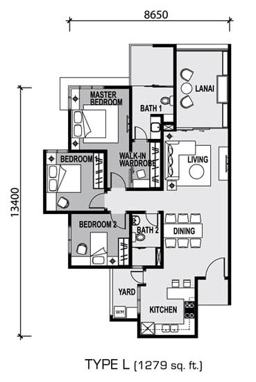Zen Residence @ Asplenium Condominium - Floor Plan - iProperty.com.my