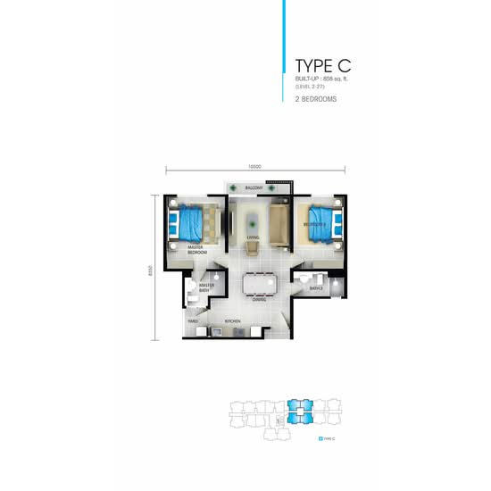 Sky Oasis Residence (Pangsapuri Oasis 1) - Floor Plan - iProperty.com.my