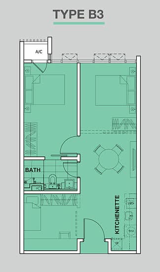Residential Suites @ HighPark - Floor Plan - iProperty.com.my