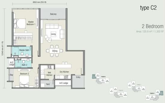 LaCosta @ Sunway South Quay - Floor Plan - iProperty.com.my