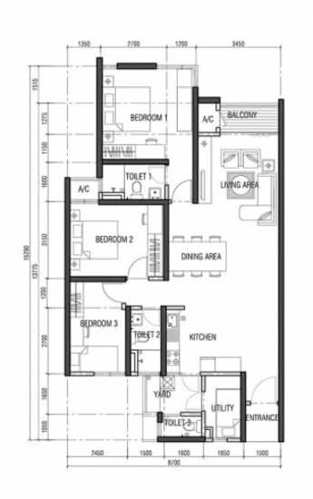 Marina Residence - Floor Plan - iProperty.com.my