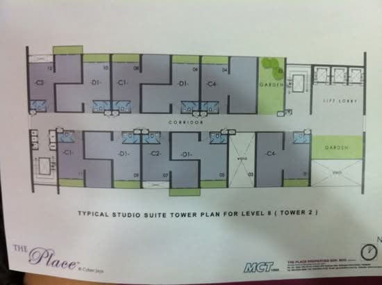 The Place @ Cyberjaya (Service Residence) - Floor Plan - iProperty.com.my