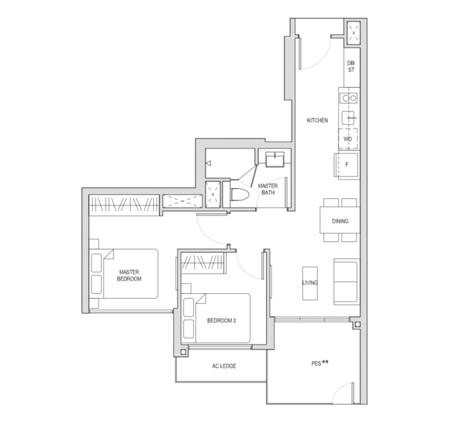Affinity At Serangoon, 32 Serangoon North Avenue 1, 2 Bedrooms, 635 sqft, Condominium For Rent, by Kin ,, 25197726 - PropertyGuru.com.sg