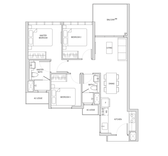 Affinity At Serangoon - Floor Plan