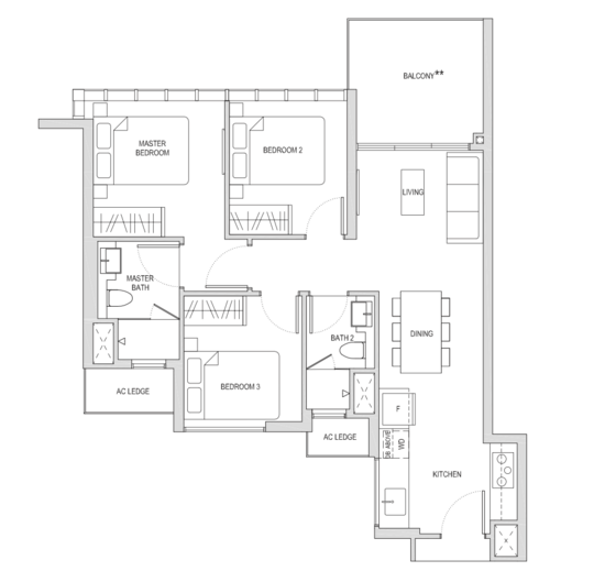 Affinity At Serangoon - Floor Plan