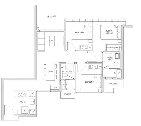 Affinity At Serangoon - Floor Plan