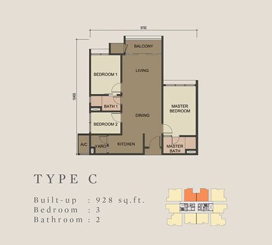 Astetica Residences - Floor Plan - iProperty.com.my