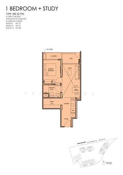 Grand Dunman, 16 Dunman Road, East Coast / Marine Parade, 1 Bedroom, 549 sqft, Condominium For Sale, by Irene Tan, 500269573 - 2D - PropertyGuru.com.sg