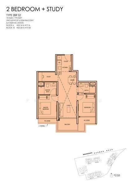 Grand Dunman, 10 Dunman Road, East Coast / Marine Parade, 2 Bedrooms, 775 sqft, Condominium For Sale, by Celvin Tan, 500189942 - 2D - PropertyGuru.com.sg