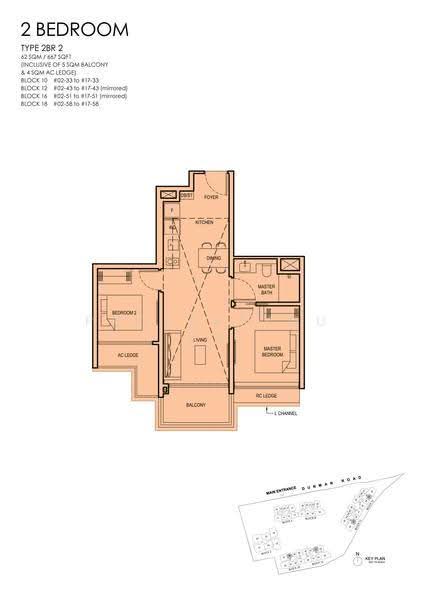 Grand Dunman, 10 Dunman Road, East Coast / Marine Parade, 2 Bedrooms, 667 sqft, Condominium For Rent, by Chris Tang 邓佩芬, 500233470 - 2D - PropertyGuru.com.sg