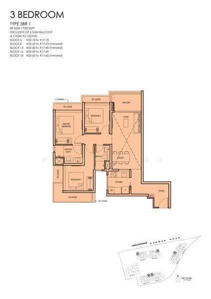 Grand Dunman, 12 Dunman Road, East Coast / Marine Parade, 3 Bedrooms, 958 sqft, Condominium For Rent, by Eugene Chen 陈加明, 500274439 - 2D - PropertyGuru.com.sg