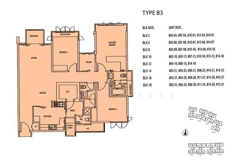 Grandeur 8, 2 Ang Mo Kio Central 3, Ang Mo Kio / Bishan / Thomson, 4 Bedrooms, 1,259 sqft, Condominium For Sale, by Winnie Ding, 23899609 - 2D - PropertyGuru.com.sg