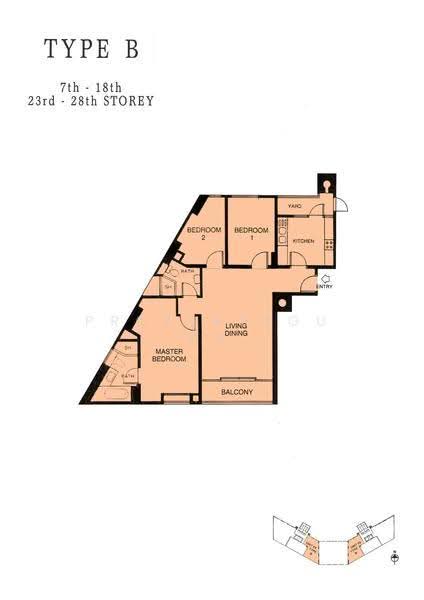 Harbour View Towers, 21 Telok Blangah Drive, Harbourfront / Telok Blangah, 3 Bedrooms, 1,206 sqft, Condominium For Rent, by Simon Chuah, 500248971 - 2D - PropertyGuru.com.sg