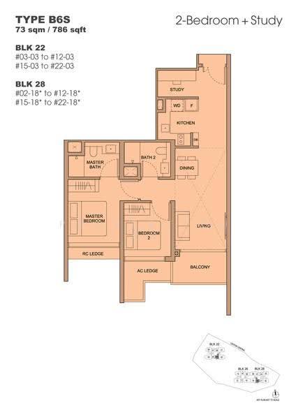 Hillock Green, 22-28 Lentor Central, Mandai / Upper Thomson, 2 Bedrooms, 786 sqft, Condominium For Rent, by Iris Lee, 500275658 - 2D - PropertyGuru.com.sg