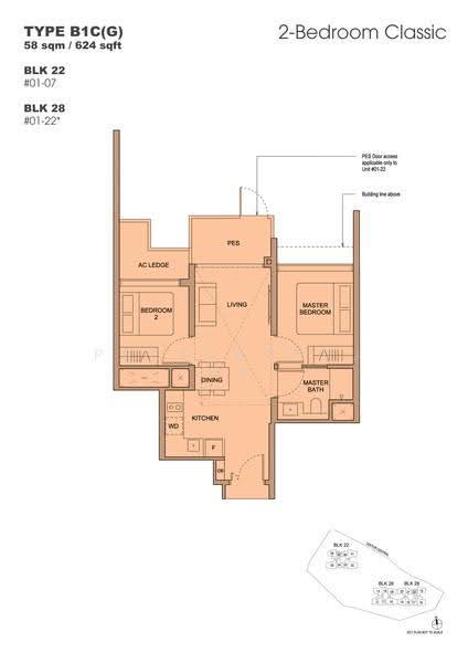 Hillock Green, 22-28 Lentor Central, Mandai / Upper Thomson, 2 Bedrooms, 624 sqft, Condominium For Sale, by Marcus Ang, 500292381 - 2D - PropertyGuru.com.sg