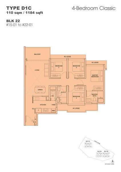 Hillock Green, 22-28 Lentor Central, Mandai / Upper Thomson, 4 Bedrooms, 1,184 sqft, Condominium For Rent, by Ong Yi Jie, 500290877 - 2D - PropertyGuru.com.sg