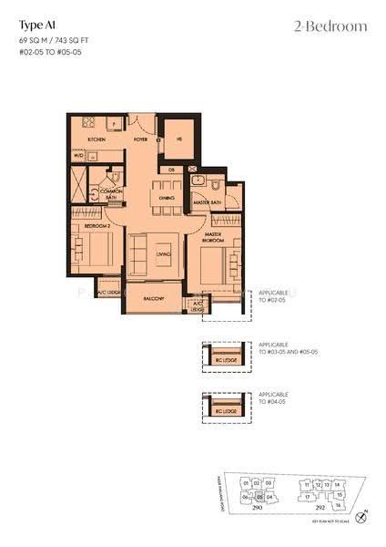 The Hillshore, 292 Pasir Panjang Rd, Buona Vista / West Coast / Clementi New Town, 2 Bedrooms, 743 sqft, Condominium For Sale, by Stephen Yeo, 500277702 - 2D - PropertyGuru.com.sg