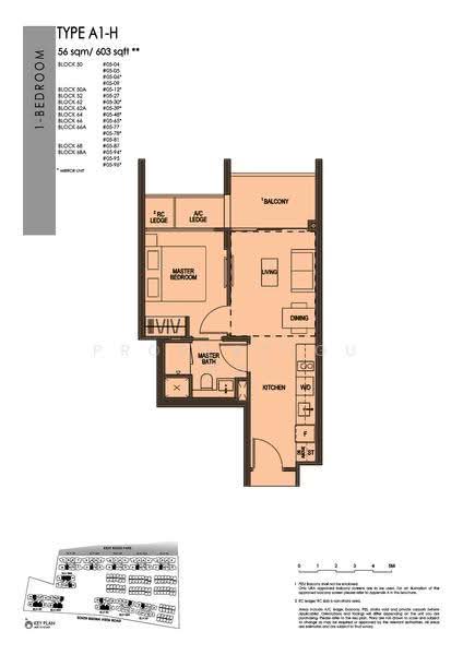 Kent Ridge Hill Residences, 66A South Buona Vista Road, Buona Vista / West Coast / Clementi New Town, 1 Bedroom, 603 sqft, Condominium For Sale, by John Ang, 500287674 - 2D - PropertyGuru.com.sg