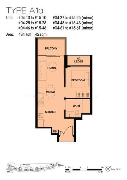 Kingsford Waterbay, 84 Upper Serangoon View, Hougang / Punggol / Sengkang, 1 Bedroom, 484 sqft, Condominium For Sale, by Wendy Yap, 60175989 - 2D - PropertyGuru.com.sg