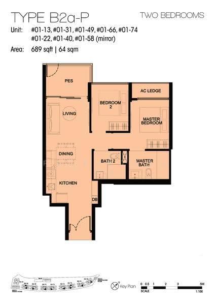 Kingsford Waterbay, 70 Upper Serangoon View, Hougang / Punggol / Sengkang, 2 Bedrooms, 689 sqft, Condominium For Sale, by Celeste Teo, 500273529 - 2D - PropertyGuru.com.sg