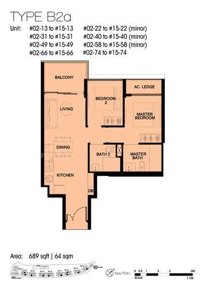 Kingsford Waterbay, 84 Upper Serangoon View, Hougang / Punggol / Sengkang, 2 Bedrooms, 689 sqft, Condominium For Sale, by Daniel Gan, 500278713 - 2D - PropertyGuru.com.sg