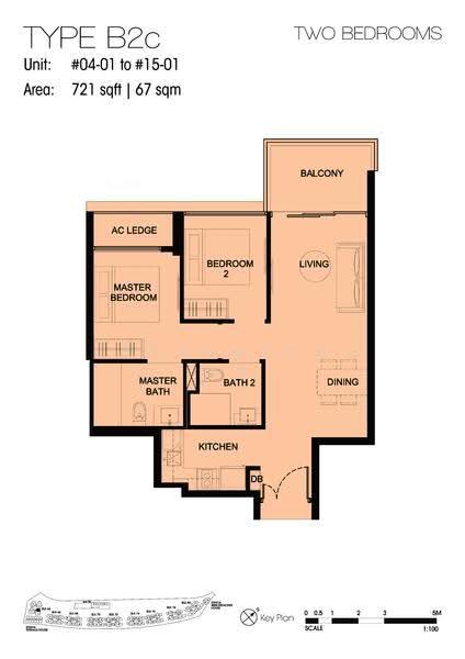 Kingsford Waterbay, 64 Upper Serangoon View, Hougang / Punggol / Sengkang, 2 Bedrooms, 721 sqft, Condominium For Sale, by Emily Lin, 500283012 - 2D - PropertyGuru.com.sg