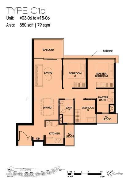 Kingsford Waterbay, 64 Upper Serangoon View, Hougang / Punggol / Sengkang, 3 Bedrooms, 850 sqft, Condominium For Sale, by Desmond Ong, 25430133 - 2D - PropertyGuru.com.sg