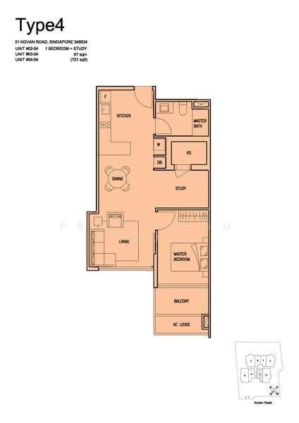 Kovan Jewel, 51 Kovan Road, Hougang / Punggol / Sengkang, 2 Bedrooms, 624 sqft, Condominium For Sale, by Kat Boey, 500060412 - 2D - PropertyGuru.com.sg