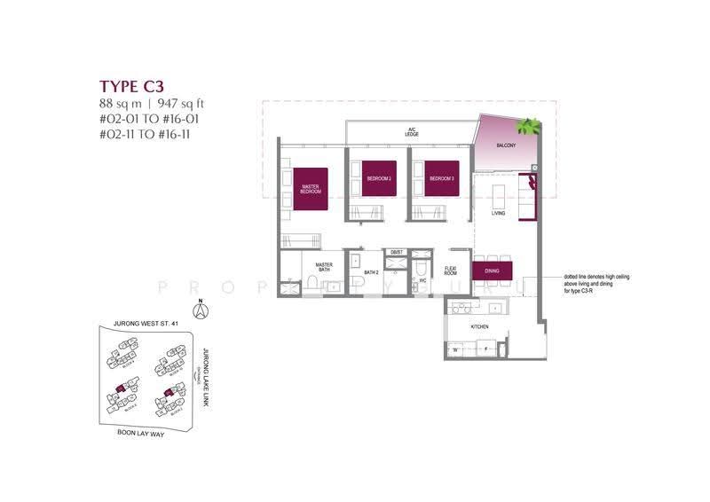 Lake Grande, 6 Jurong Lake Link, Boon Lay / Jurong / Tuas, 3 Bedrooms, 947 sqft, Condominium For Sale, by Kerry Liao, 500282332 - 2D - PropertyGuru.com.sg