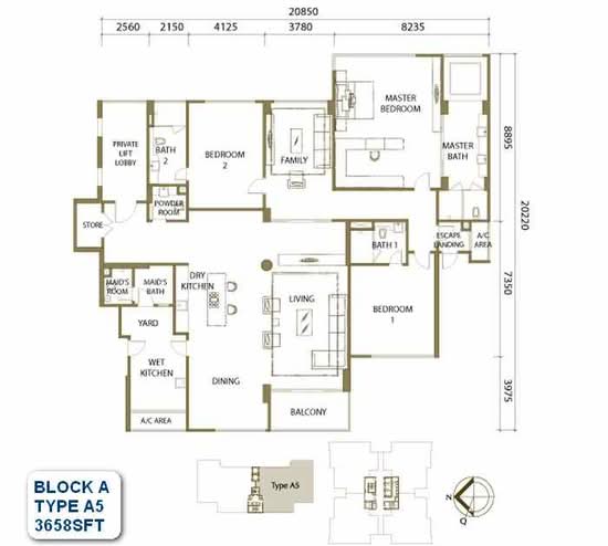 One Menerung - Floor Plan - iProperty.com.my