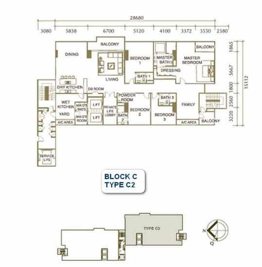 One Menerung - Floor Plan - iProperty.com.my
