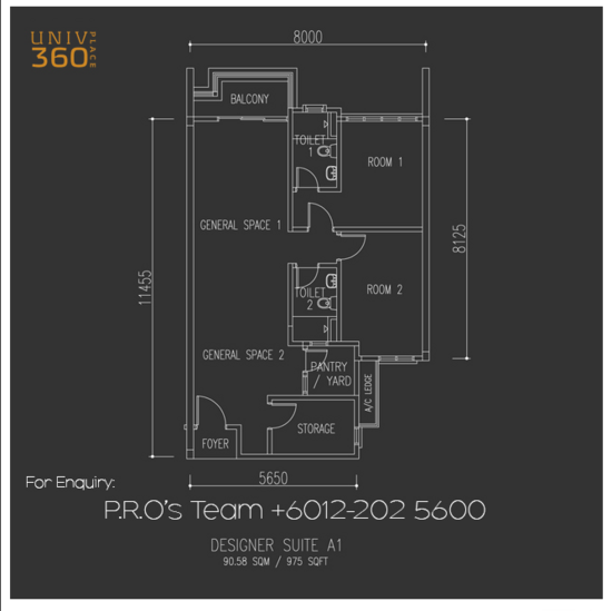 Univ 360 Place - Floor Plan - iProperty.com.my