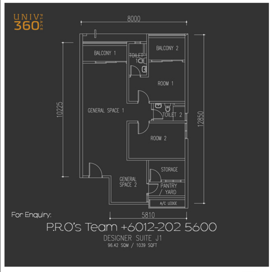 Univ 360 Place - Floor Plan - iProperty.com.my