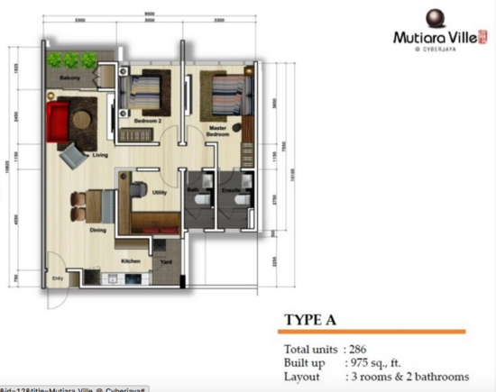 Mutiara Ville - Floor Plan - iProperty.com.my