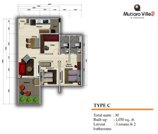 Mutiara Ville - Floor Plan - iProperty.com.my