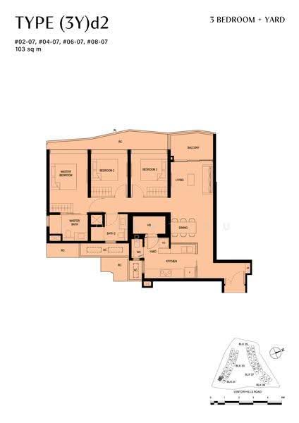 Lentor Hills Residences, Lentor Hills Road (Parcel A), Ang Mo Kio, Mandai / Upper Thomson, 3 Bedrooms, 1,109 sqft, Apartment For Sale, by Brenda Ong 王淑玲, 500275253 - 2D - PropertyGuru.com.sg