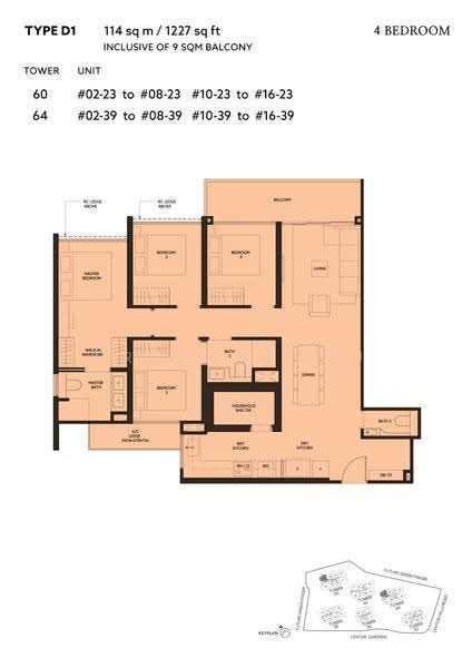 Lentor Mansion, 52 Lentor Gardens, Mandai / Upper Thomson, 4 Bedrooms, 1,227 sqft, Condominium For Rent, by Christian Oh, 500294533 - 2D - PropertyGuru.com.sg