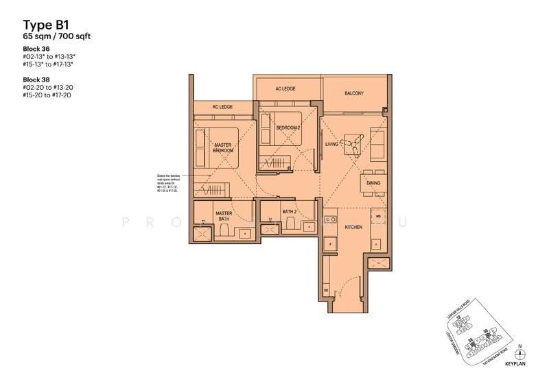 Lentoria, 38 Lentor Hills Road, Mandai / Upper Thomson, 2 Bedrooms, 700 sqft, Condominium For Sale, by Kelly Lin, 500301012 - 2D - PropertyGuru.com.sg