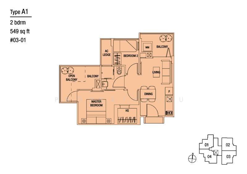 Levenue, 55 Lengkong Empat, Eunos / Geylang / Paya Lebar, 1 Bedroom, 570 sqft, Condominium For Rent, by Teddy Loh, 20243674 - 2D - PropertyGuru.com.sg