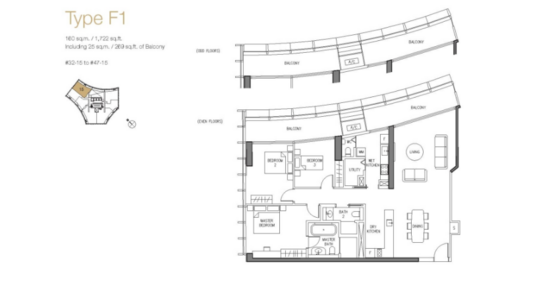 DUO Residences - Floor Plan