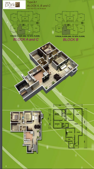 Park 51 Residency - Floor Plan - iProperty.com.my