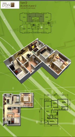 Park 51 Residency - Floor Plan - iProperty.com.my