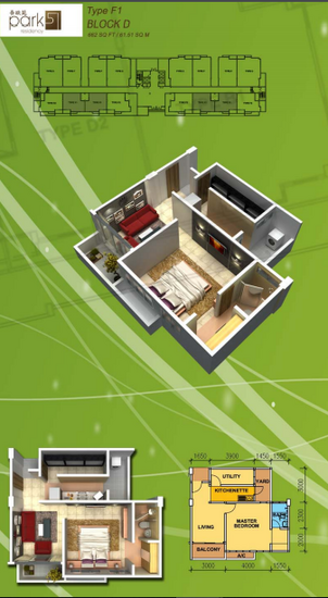 Park 51 Residency - Floor Plan - iProperty.com.my