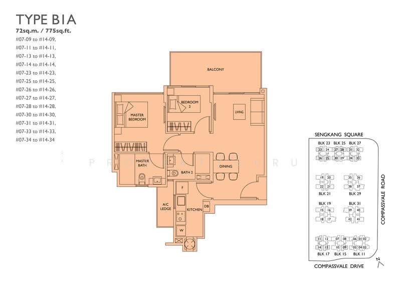 The Luxurie, 11 Compassvale Road, Hougang / Punggol / Sengkang, 2 Bedrooms, 775 sqft, Condominium For Rent, by Esther Khoo, 24983876 - 2D - PropertyGuru.com.sg