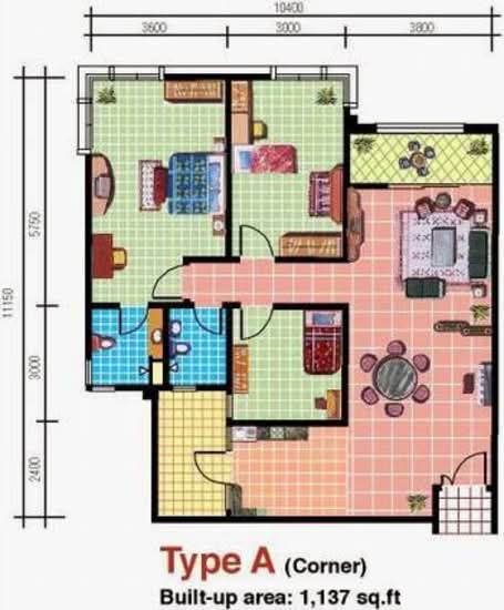 Pelangi Utama - Floor Plan - iProperty.com.my