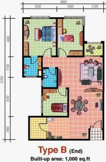 Pelangi Utama - Floor Plan - iProperty.com.my